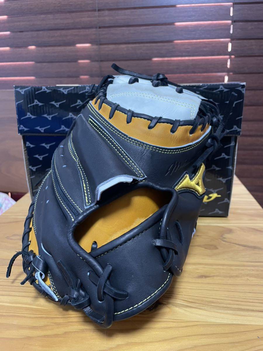 ミズノプロ 硬式 硬式グラブ キャッチャーミット 湯もみ型付け MIZUNO