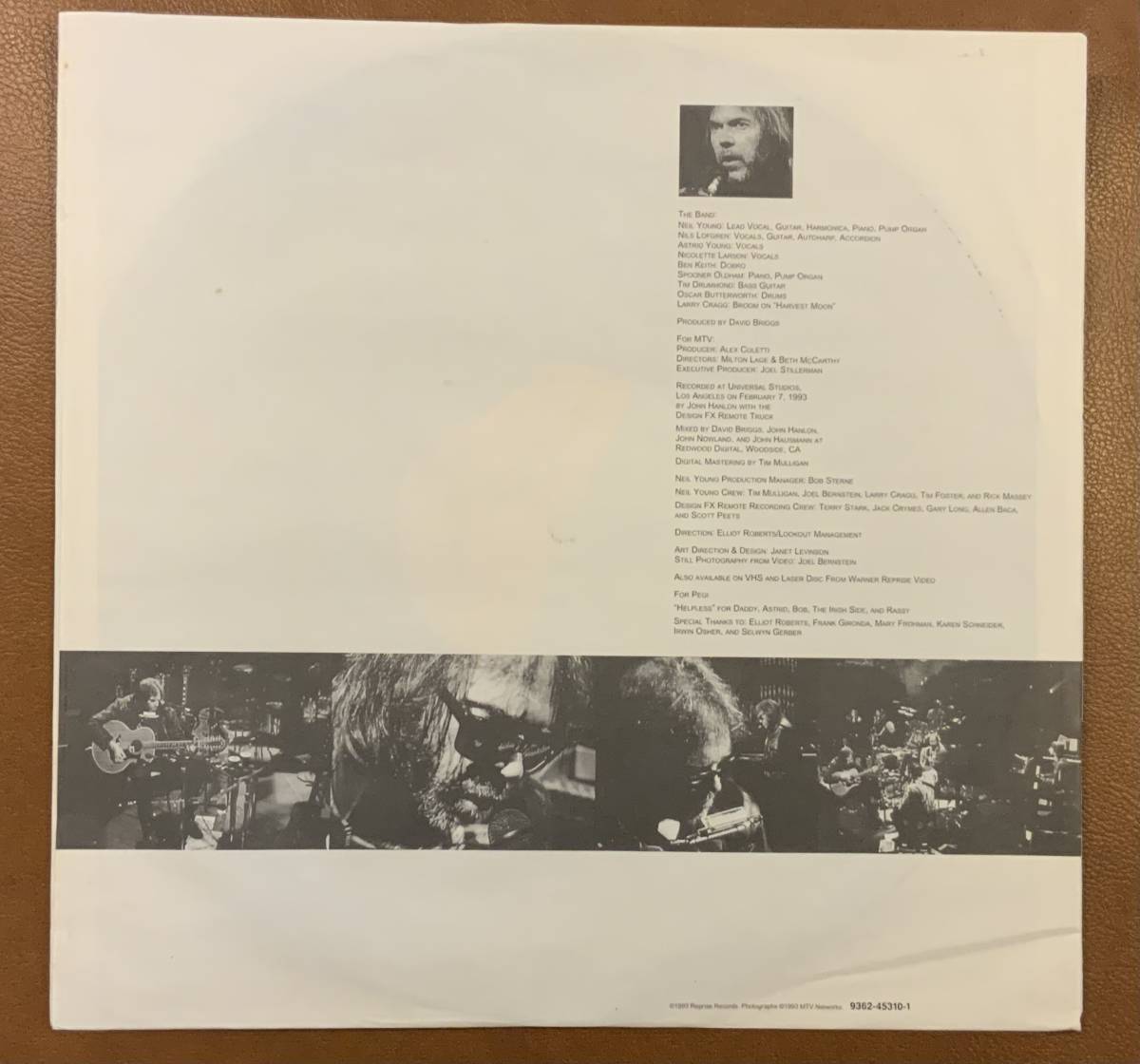 得価，お買い得 Neil Young / Unplugged ドイツ盤LP ニール・ヤング