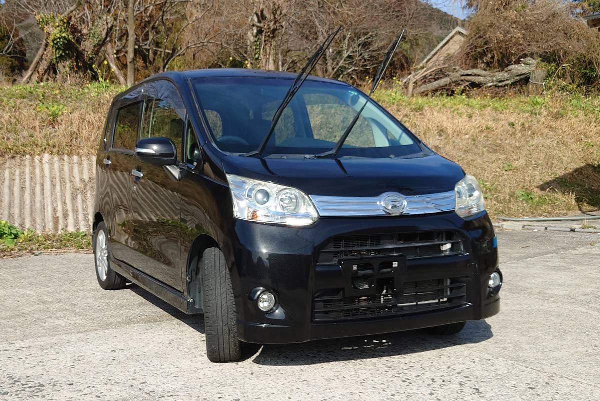 ムーヴLA100S 平成23年式 カスタムRSターボ ワンオーナー 禁煙車 走行少ない51,636km 地デジナビUSB付