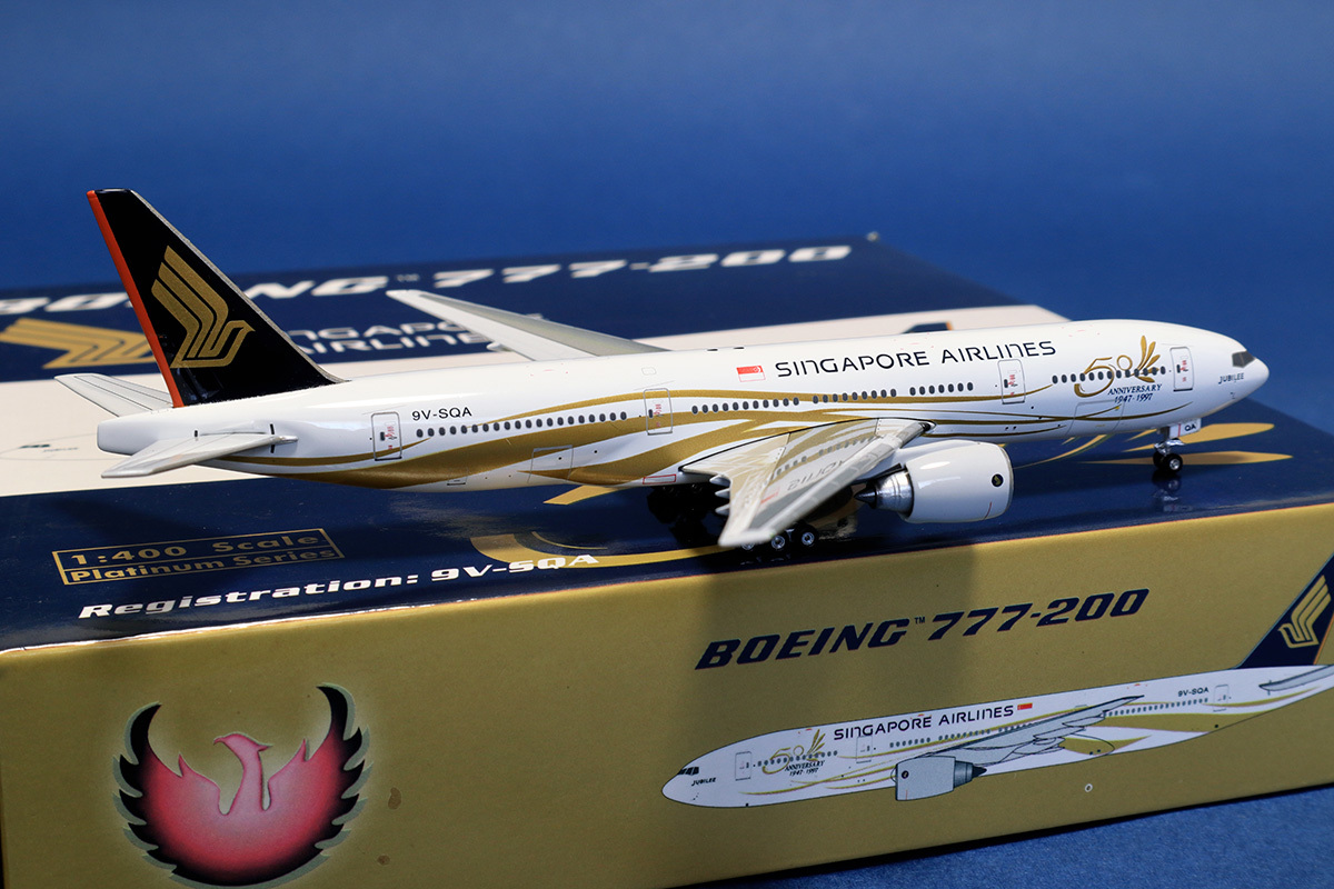 Phoenix 1/400 シンガポール航空 Boeing 777-200ER 9V-SQA 50周年記念