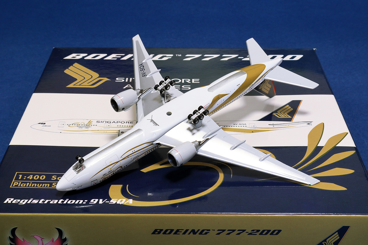Phoenix 1/400 シンガポール航空 Boeing 777-200ER 9V-SQA 50周年記念