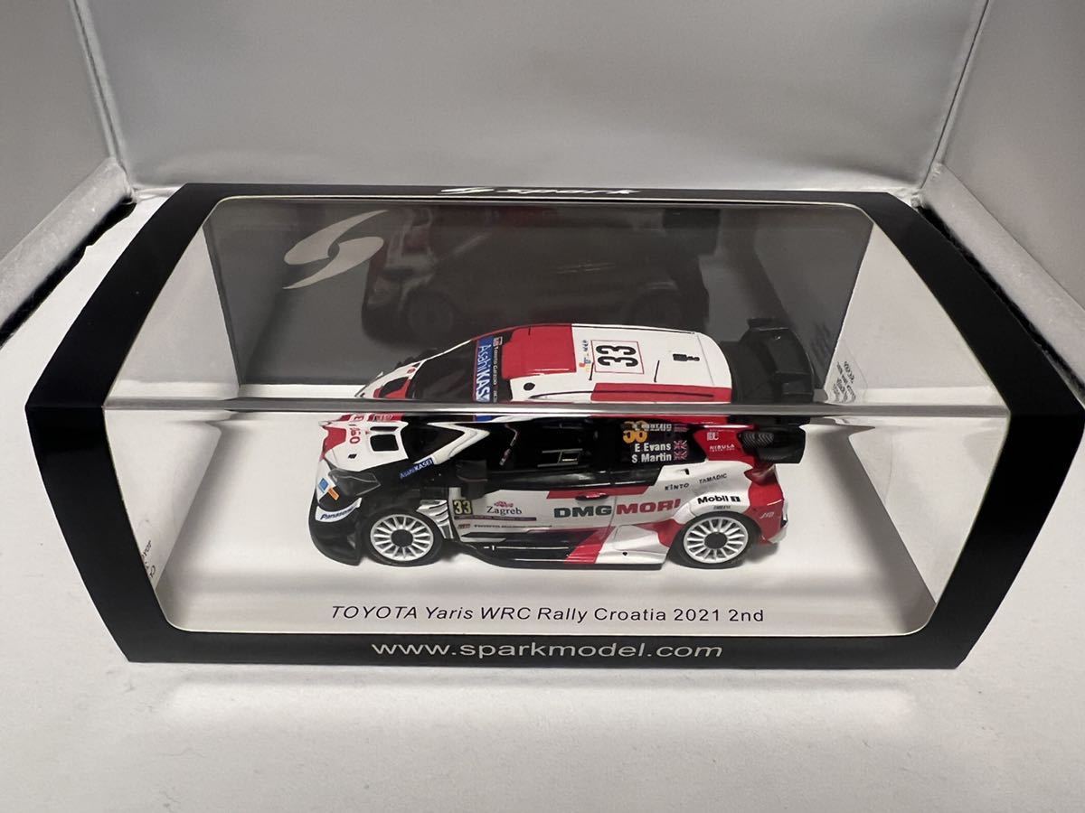Spark 1/43 TOYOTA YARIS WRC 2021 エバンス ラリークロアチア GAZOO Racing スパーク ヤリス トヨタ GR