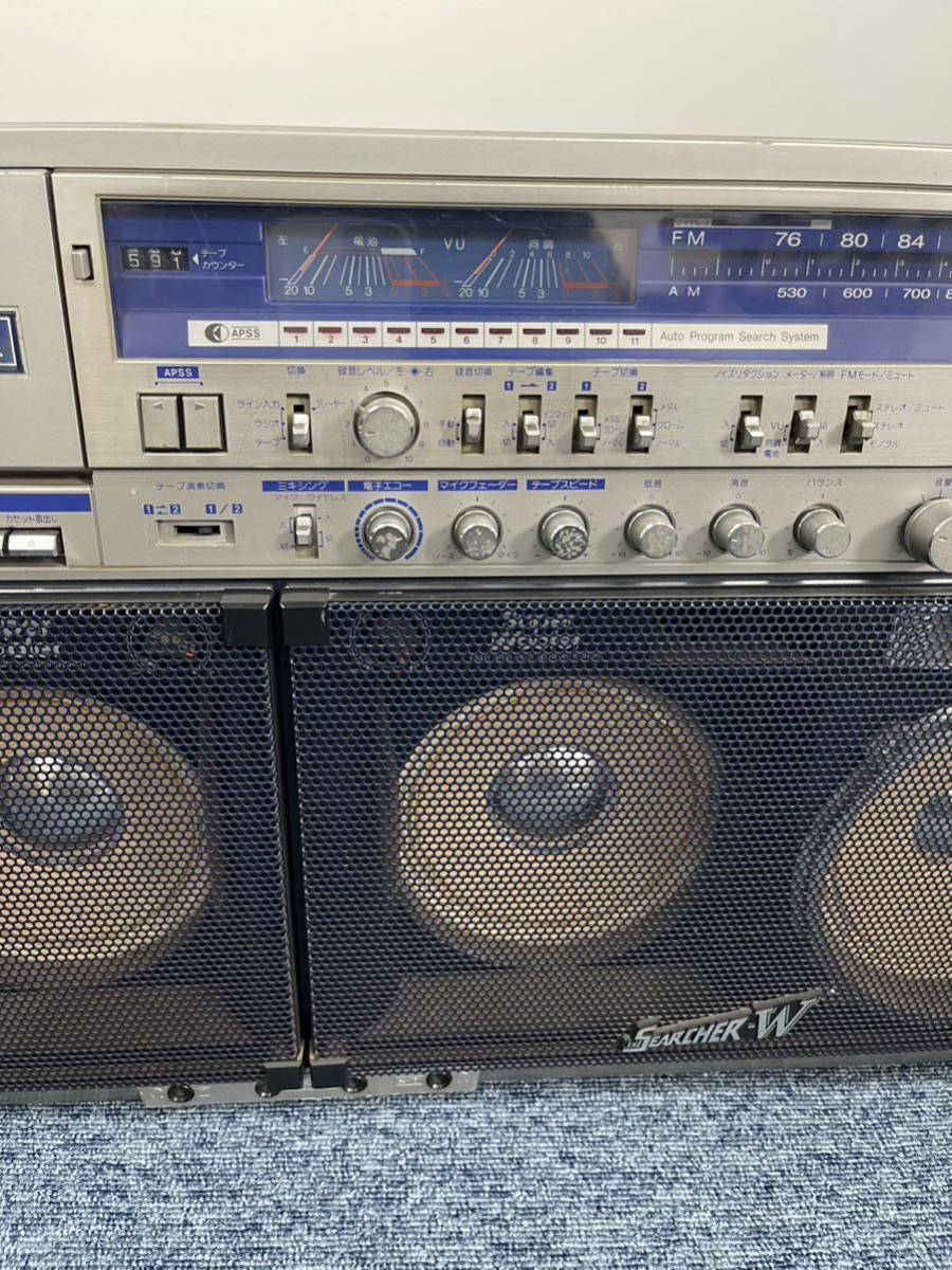 希少】SHARP シャープ GF-1000 W大型ラジカセ ビデオカセット W752