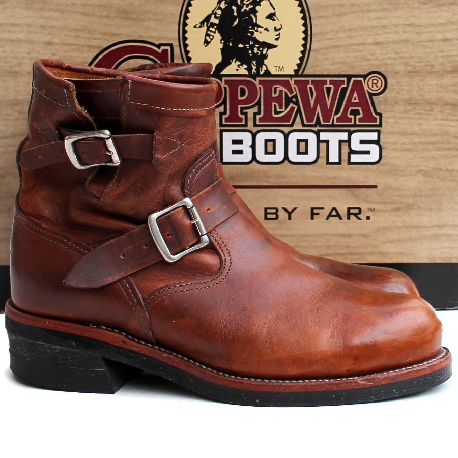 USA製 CHIPPEWA 黒タグ・USA製☆CHIPPEWA チペワ☆エンジニアブーツ 8E