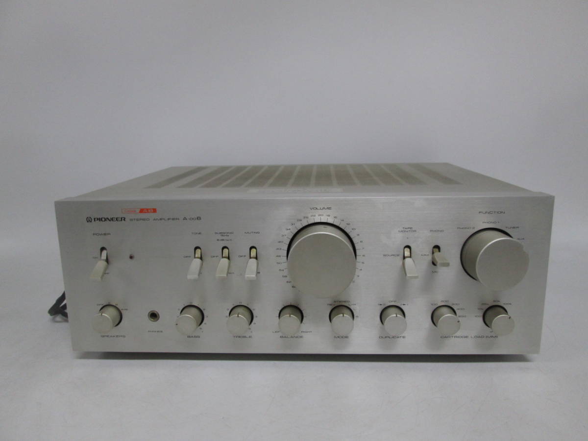 0208 S8566】 PIONEER パイオニア A-006 ステレオ プリメインアンプ