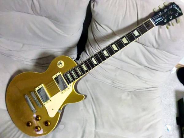 日本製フジゲンEpiphone Japan les paul Standard Gold Top中古 