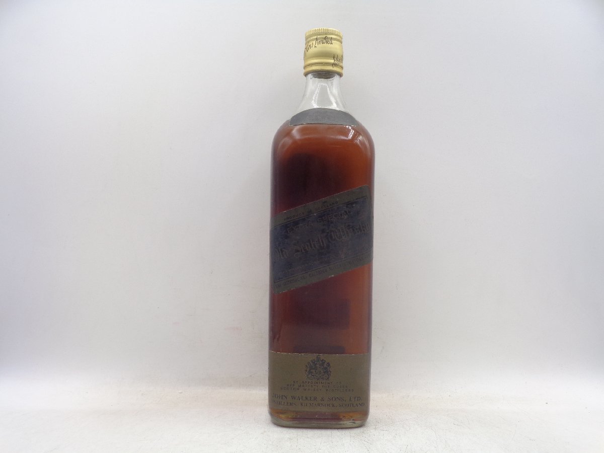 JOHNNIE WALKER BLACK LABEL ジョニー ウォーカー 黒ラベル 金キャップ スコッチ ウイスキー 未開封 古酒 X189412