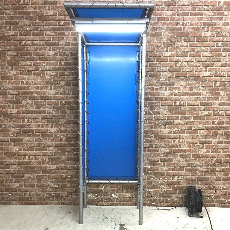 ★☆*a153 精算機用テント LED照明付き ブルー W700×D1000×H2130 料金所 駐車場 パーキング 立体駐車場☆★