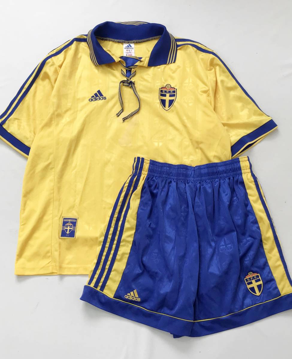 英国製 adidas 90年代 スウェーデン代表 ユニフォーム 上下