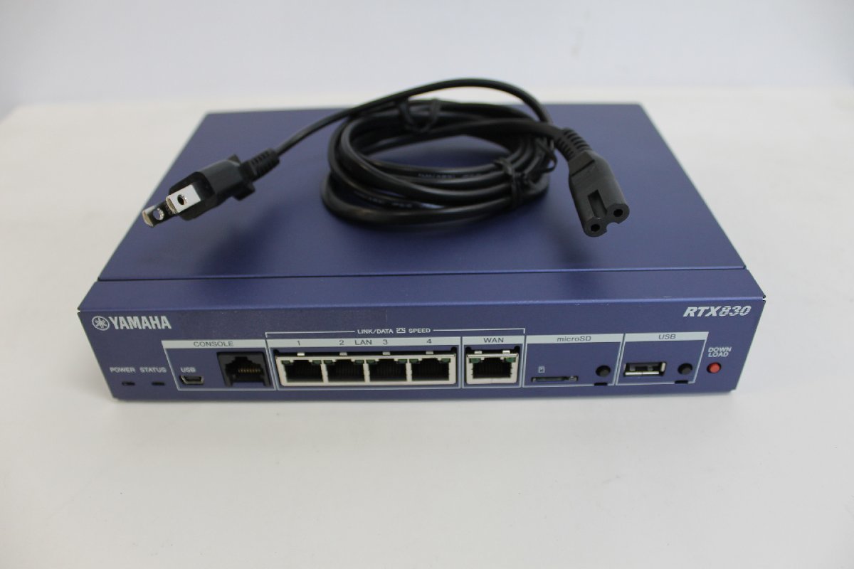 ギガアクセスVPNルーター RTX830 YAMAHA ヤマハ | 初期化済み Rev USB 