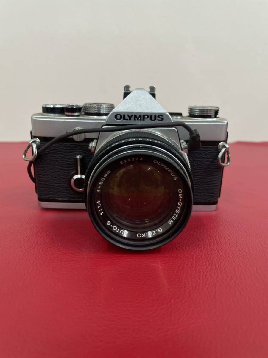 ＊A OLYMPUS OM-1 オリンパス フィルムカメラ 一眼レフ 単焦点レンズ LENS G.ZUIKO AUTO-S 1:1.4 f=50mm 