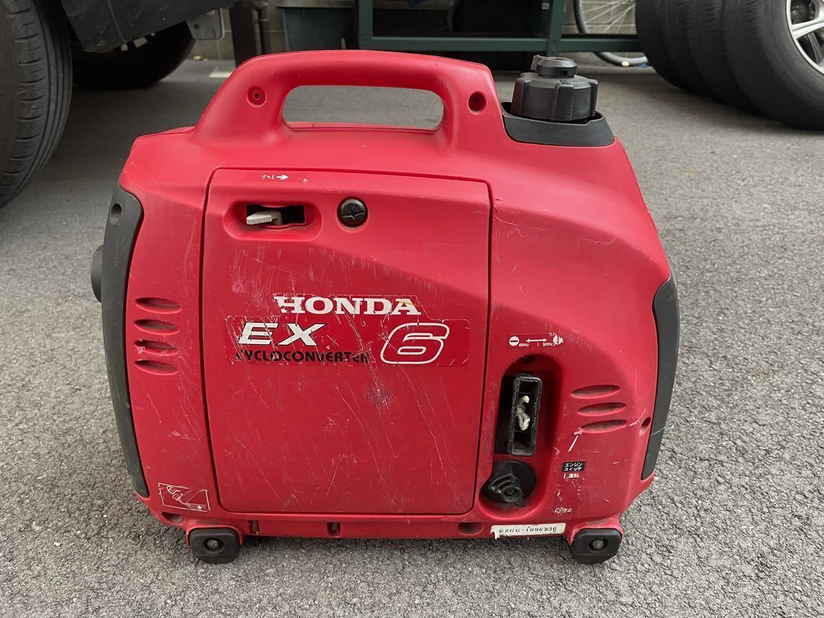 ②【中古/使用感あり】 ポータブル発電機 honda EX6 (直接引取可) 中古
