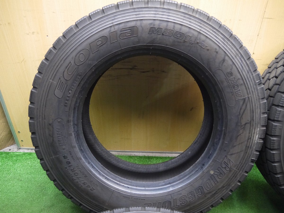 バリ溝！22年！9分☆トラック タイヤ 245/70R19.5 136/134J