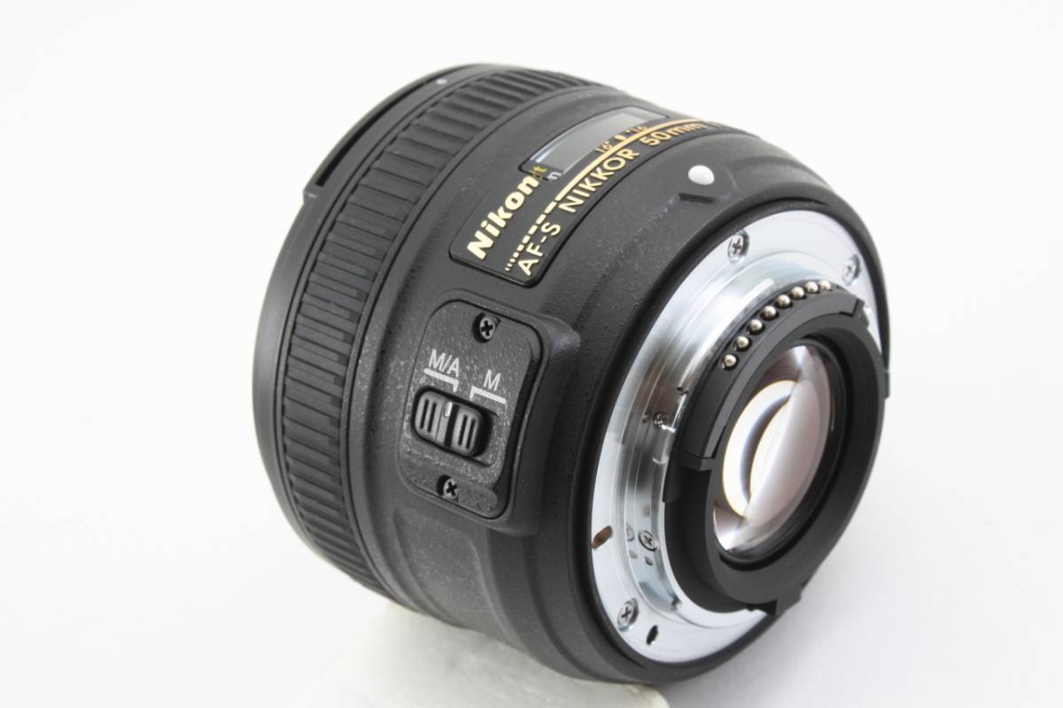 ニコン AF-S NIKKOR 50mm f1.8 美品 レンズフード付き