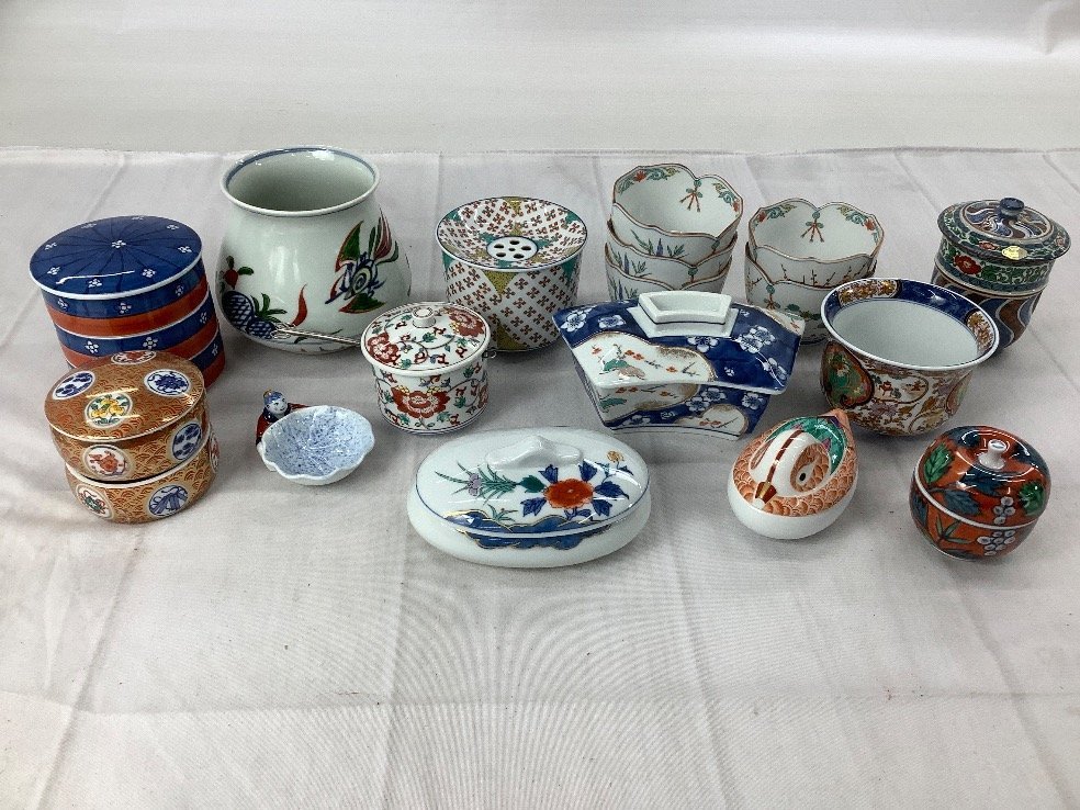 有田焼 其泉 他 重箱 小鉢 蓋物 湯呑 まとめ ACBF 中古品 有田焼 中古