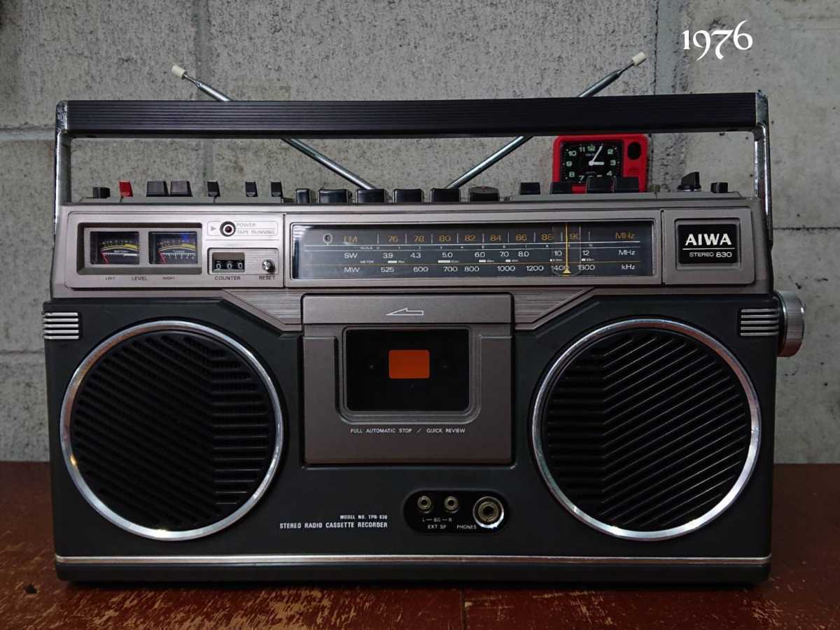 □AIWA アイワ ラジカセ TPR-830 STEREO830 FM/MW/SW 3バンド