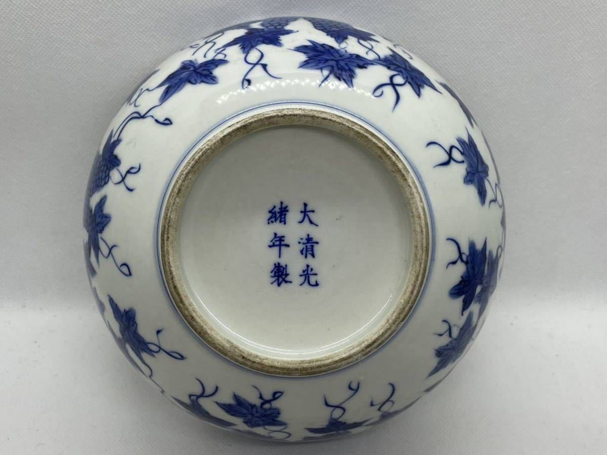 O 時代蔵出 花鳥紋 錦絵大鉢 径31.5cm 23062805 伊万里 赤絵 飾皿 色絵