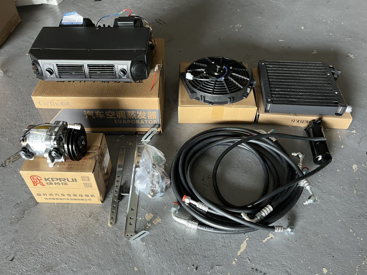旧車 後付けクーラー 12V アメ車 後付 DIY 吊り下げ 新品 エアコン
