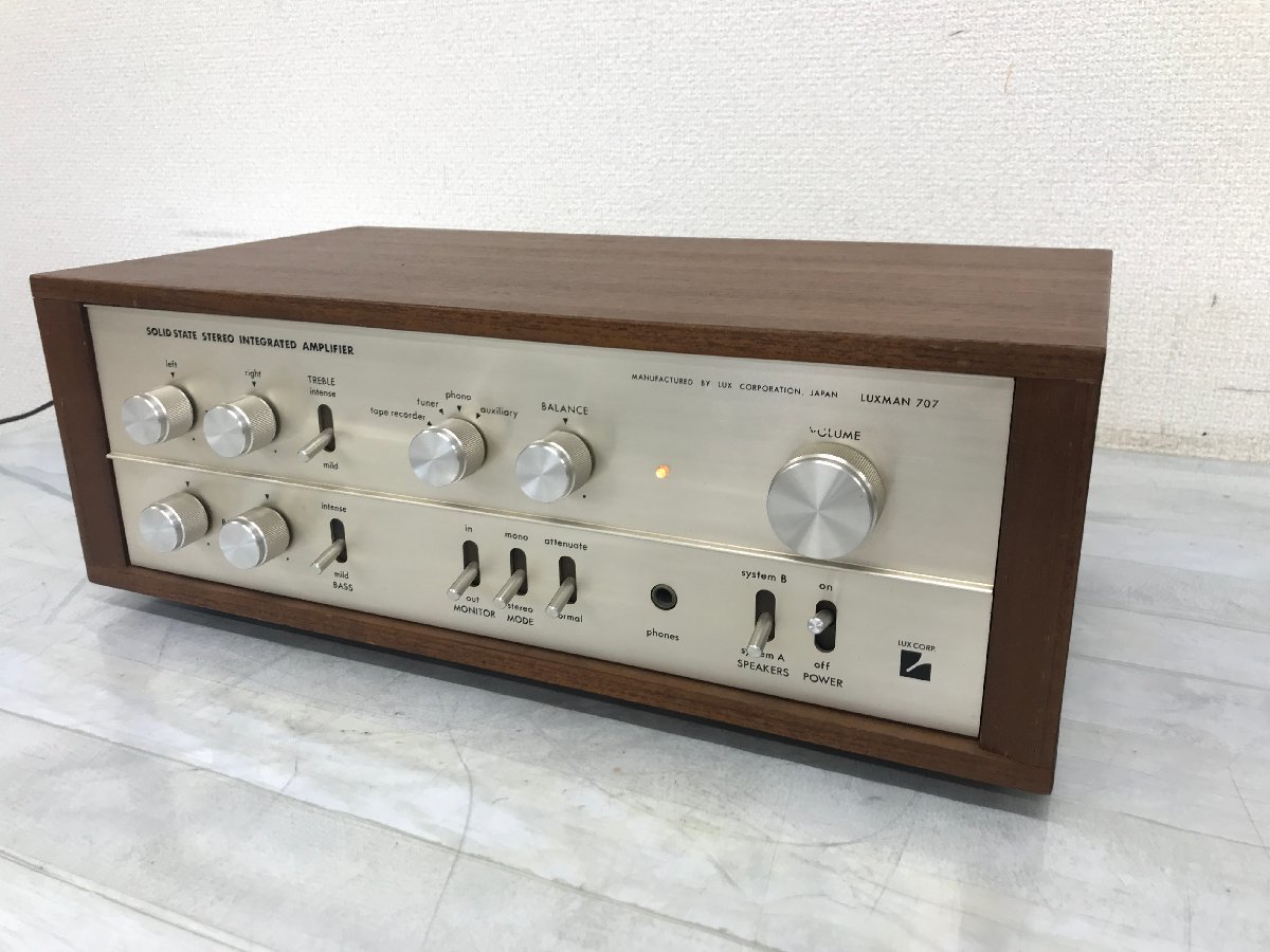 ※m2671 ジャンク LUXMAN ラックスマン プリメインアンプ SQ707