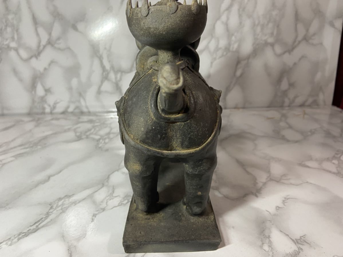 212s1 希少？ 新羅土器 騎馬人物形 古新羅 土器 新羅窯 美術品