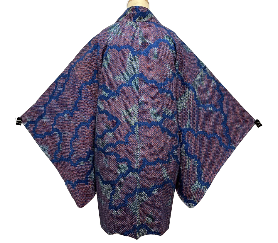 正絹 総絞り羽織 / 裄66.75cm / 瑞雲 / 疋田絞り / しつけ糸あり未使用品 / 同梱可 / 羽織のみの販売です
