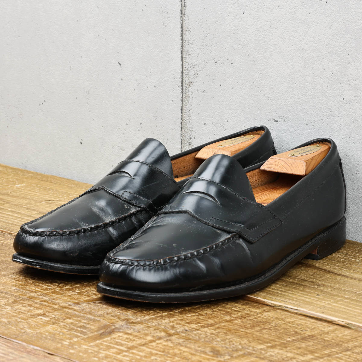 BASS バス◇コインローファー◇ブラック◇US10/28cm ローファー コイン 