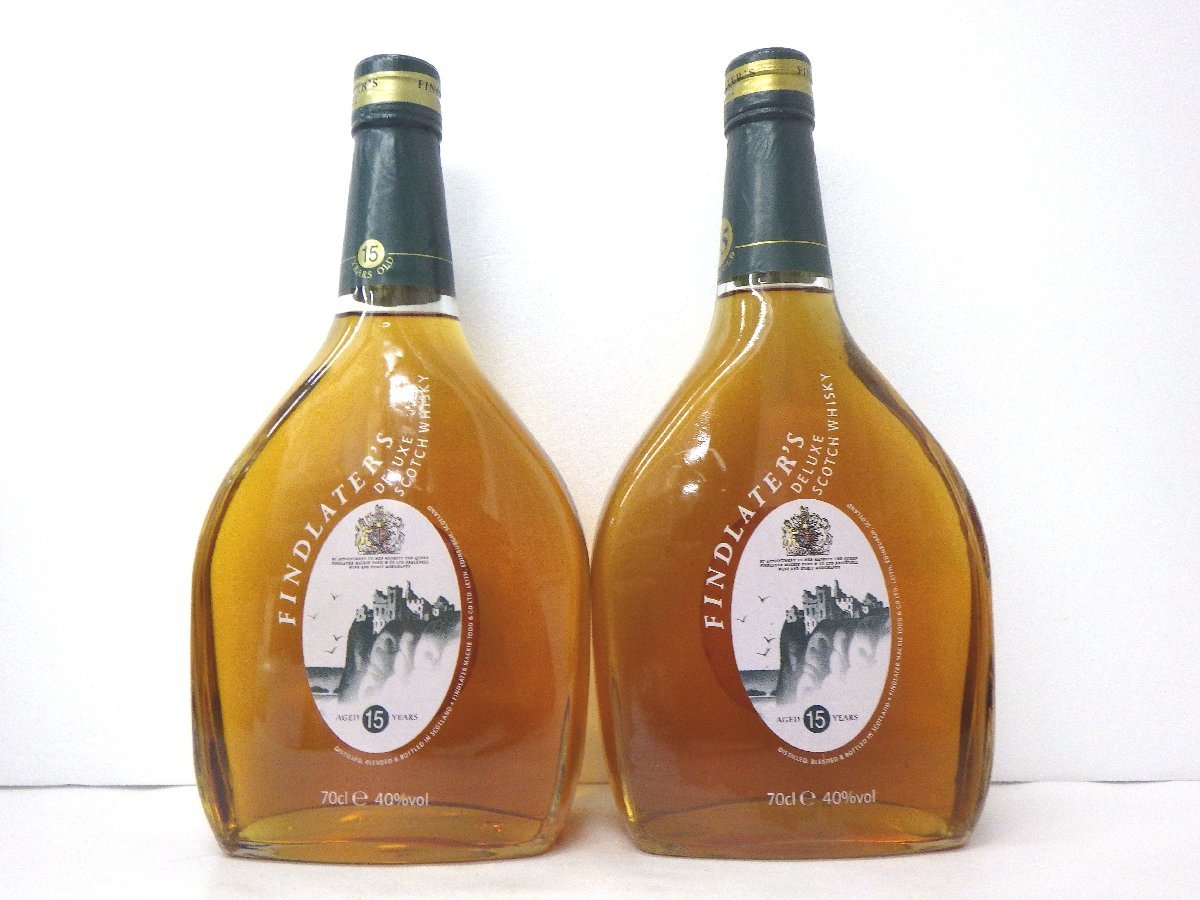 古酒 未開栓 2本セット FINDLATER'S フィンドレイター 15年 DELUXE デラックス SCOTCH スコッチ WHISKY ウイスキー 700ml 40％ A31247syH