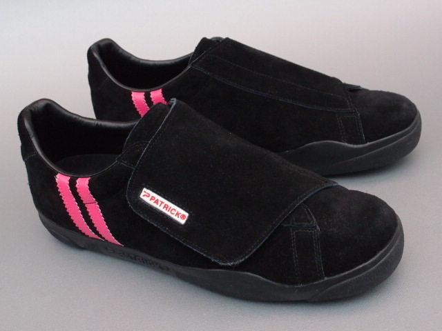 美品!! 日本製 PATRICK VINDELN II 黒ｘピンク 41 パトリック スニーカー