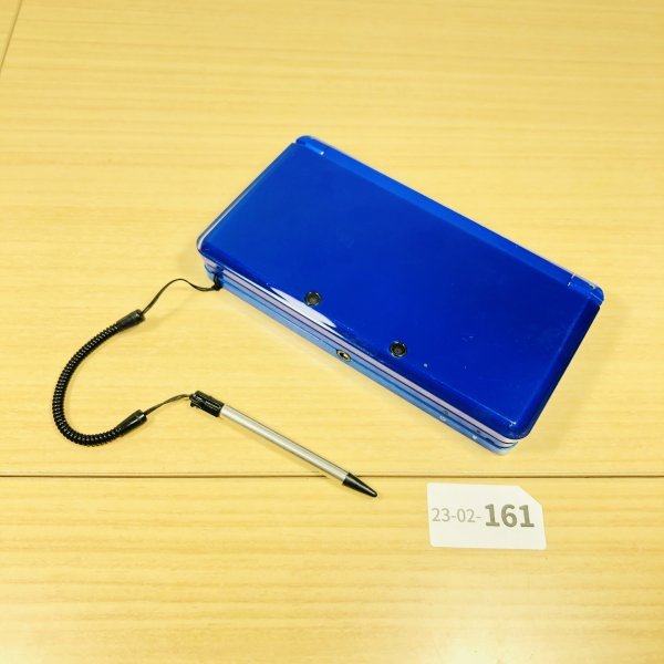 【動作確認済み/ジャンク/23-02-161】任天堂 Nintendo 3DS コバルトブルー 本体 タッチペン