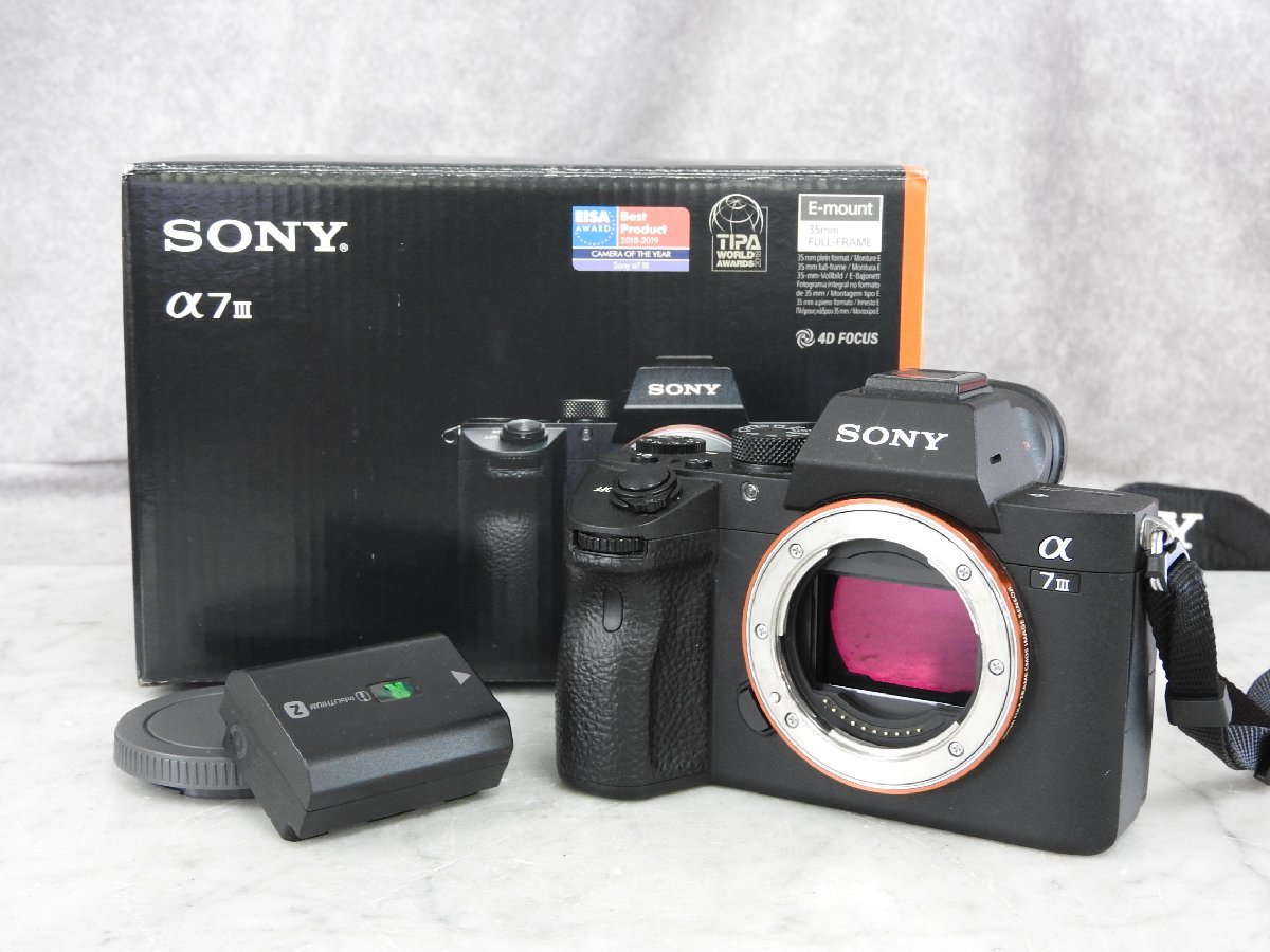 ソニー SONY ILCE−7M3 α7ⅲ α7III ミラーレス一眼カメラ ブラック ILCE-7M3 [ボディ単体] SONYミラーレス一眼カメラ α7III ILCE-7M3