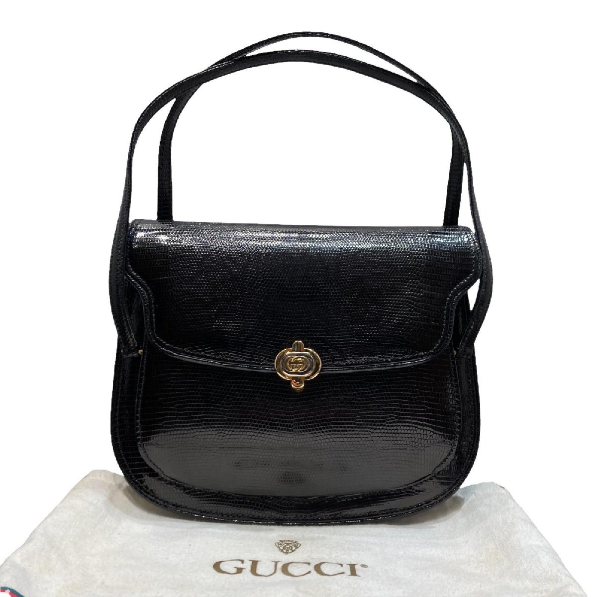 1円 希少美品 GUCCI グッチ オールドグッチ インターロッキングGG 