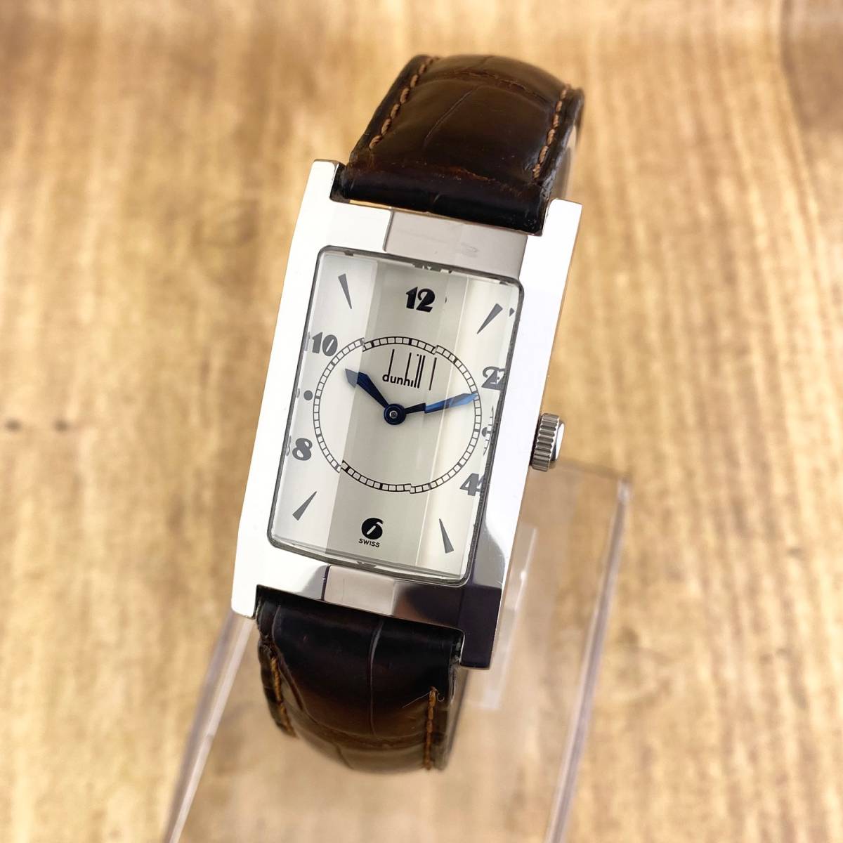 1円〜】Dunhill ダンヒル 腕時計 メンズ 手巻き 三面カットガラス NWMH