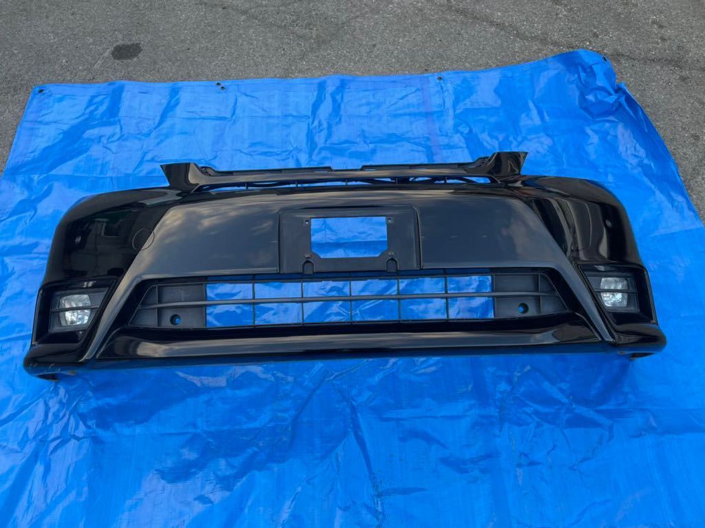 22 トヨタ ANH20W 20 ヴェルファイア 前期 フロント バンパー フォグランプ ロアグリル センサー付き 202 黒