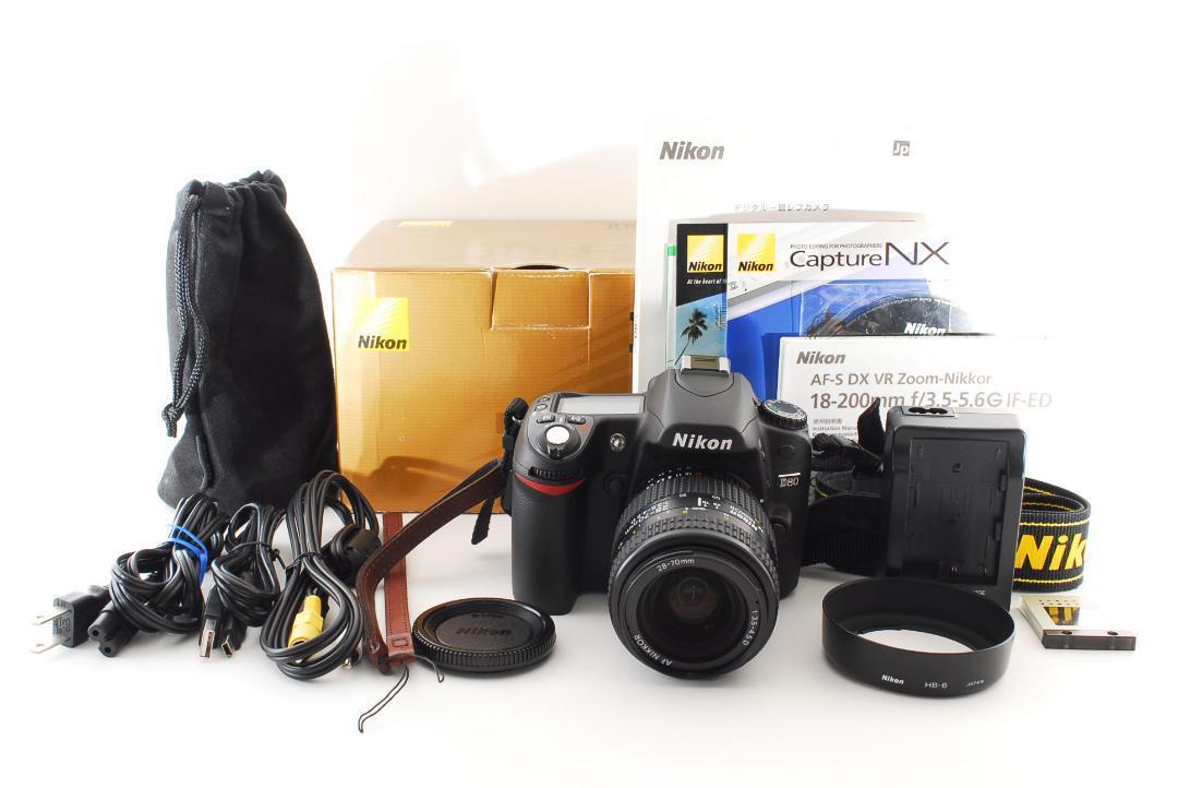 Nikon D80 一眼レフ & 18-200mm 高倍率レンズキット Nikon D80 一眼レフカメラ ニコン レンズキット D80 Nikon ニコン 18