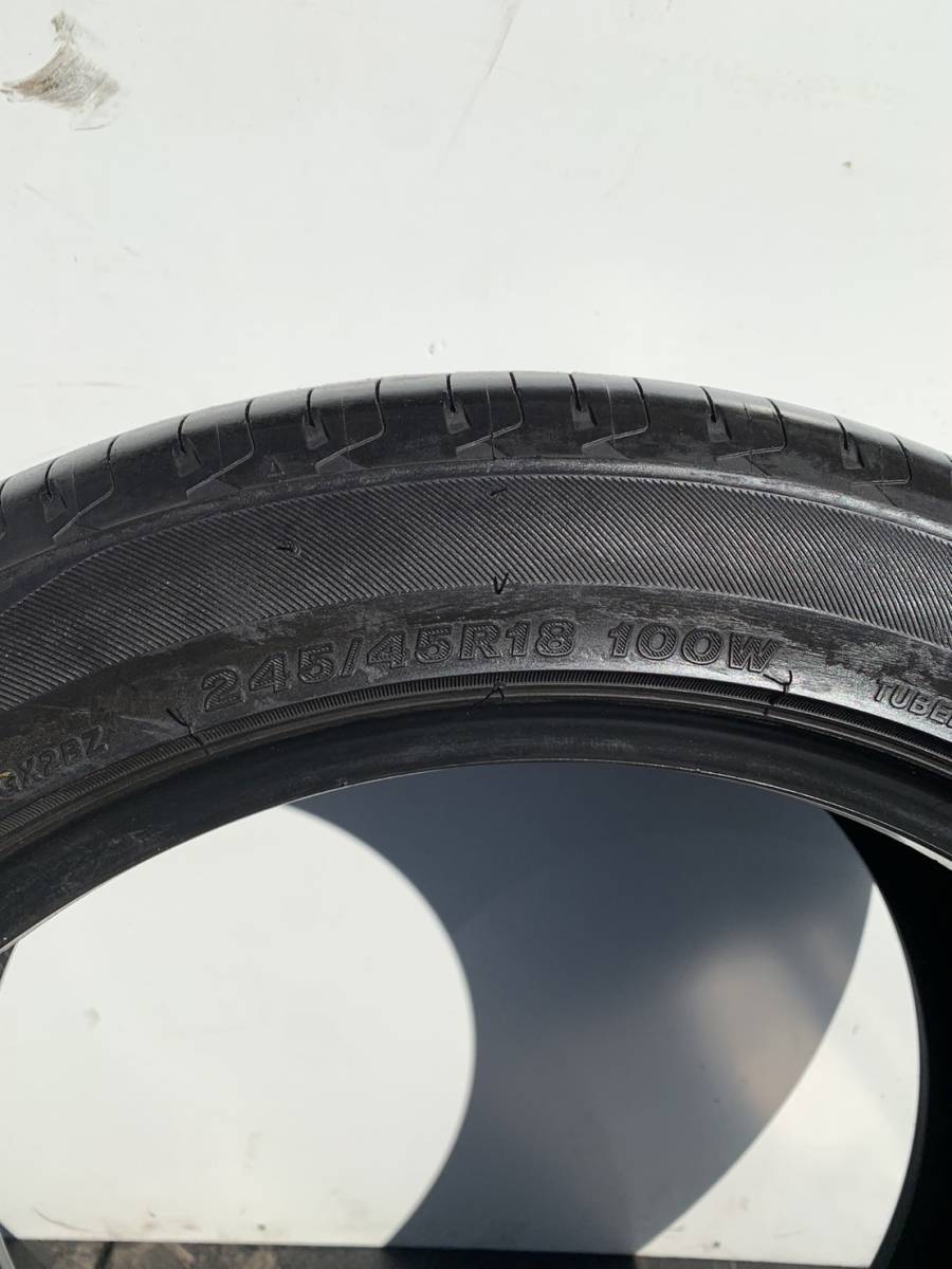 〇●良品 中古●〇　245/45R18　ブリヂストン　レグノ　GR-XⅡ　2本　2019年製