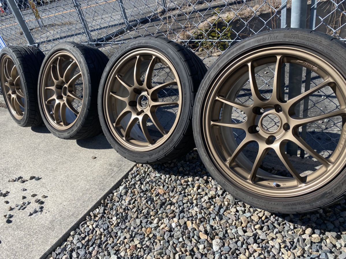 エンケイ enkei PF01 18インチ 7.5J+45 PCD114.3 DUNLOP DIREZZA DZ101 