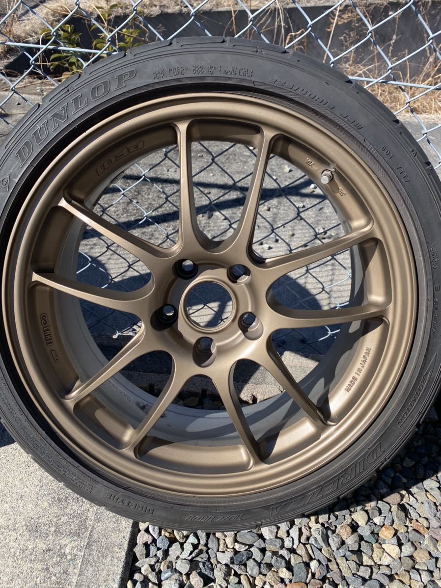 エンケイ enkei PF01 18インチ 7.5J+45 PCD114.3 DUNLOP DIREZZA DZ101 