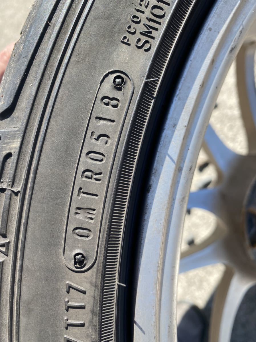 エンケイ enkei PF01 18インチ 7.5J+45 PCD114.3 DUNLOP DIREZZA DZ101 