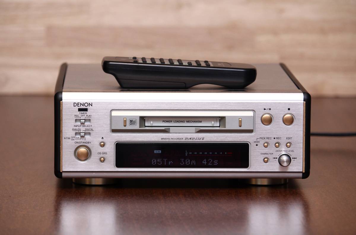 ＜整備品＞DENON DMD-7.5LⅡ DENON DMD-7.5L II MD デッキ MDプレーヤー 美品 美音 1月間返品保証