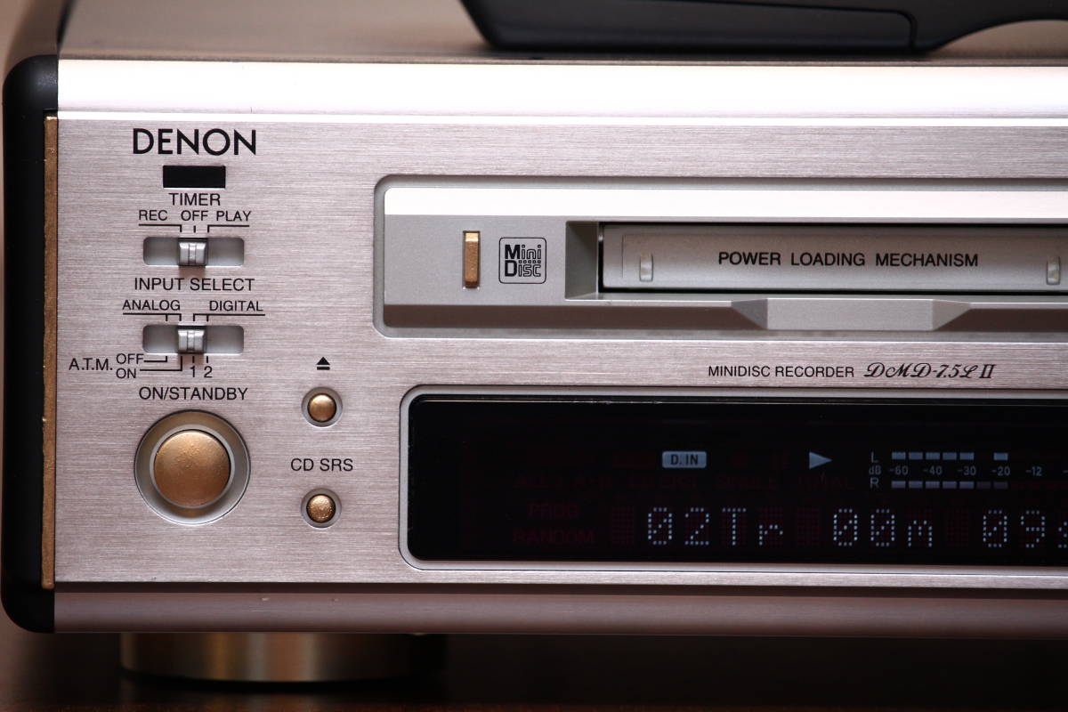 DENON DMD-7.5L II MD デッキ MDプレーヤー 美品 美音 1月間返品保証