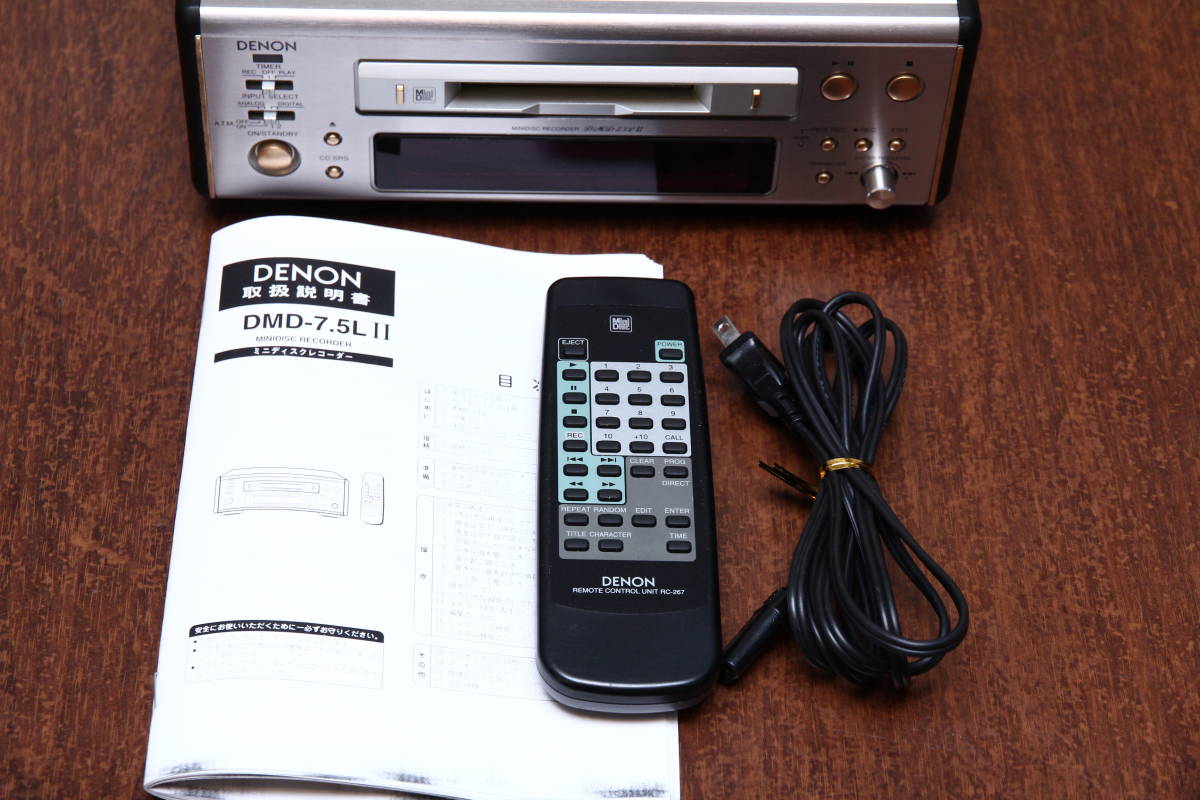 DENON DMD-7.5L II MD デッキ MDプレーヤー 美品 美音 1月間返品保証