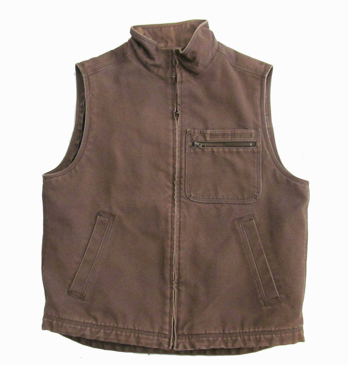 KATAHDIN IRON WORKS 裏ブランケット ダック地 ワークベスト ジャケット M LLBEAN エルエルビーン c32