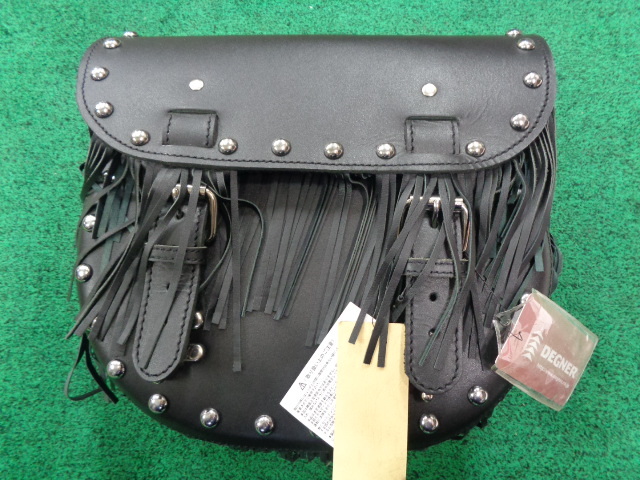 展示未使用品☆DEGNER デグナー SB-37 レザーフリンジサドルバッグ 