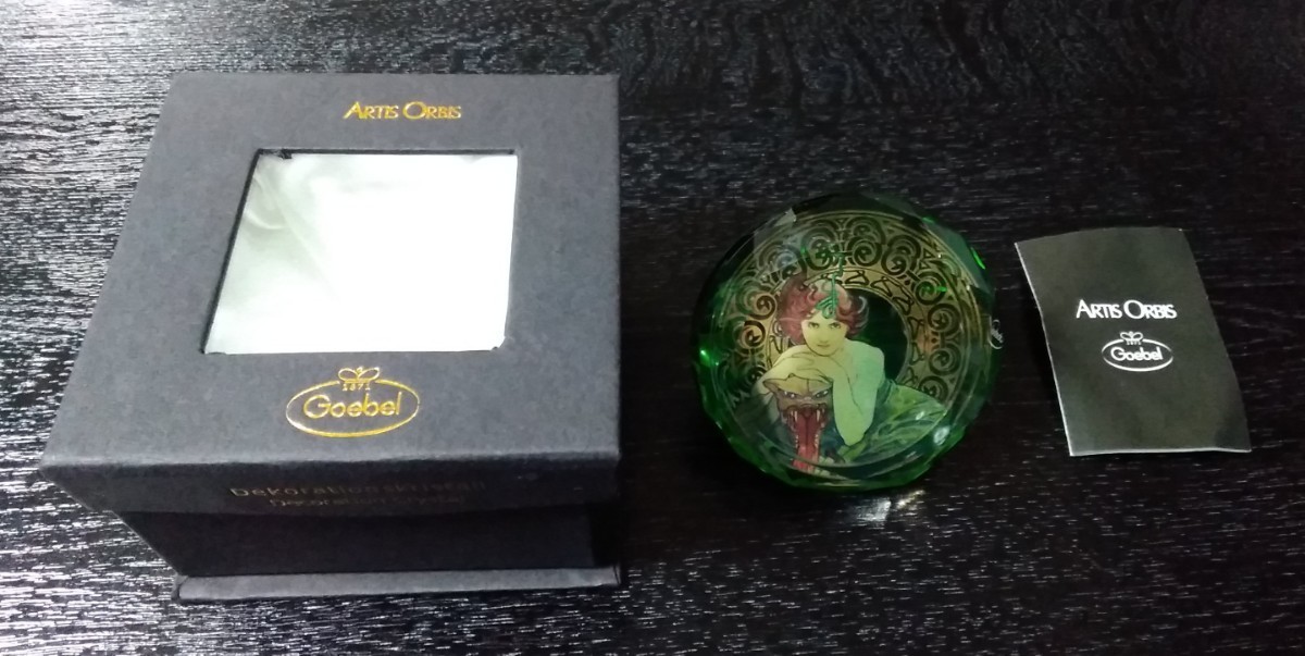 希少完全4セット！ゲーベル Goebel ミュシャ　四季☆花瓶 金採飾壺　ガラス 希少完全4セット！ゲーベル Goebel ミュシャ 四季☆花瓶 金採飾壺