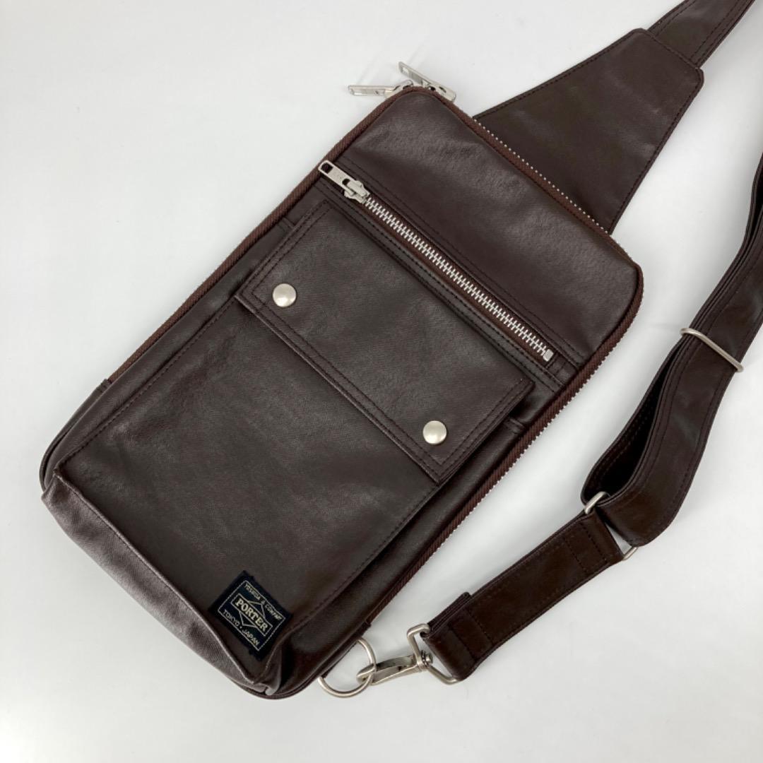 1円～美品◇PORTER ポーター 吉田カバン フリースタイル ボディバッグ 