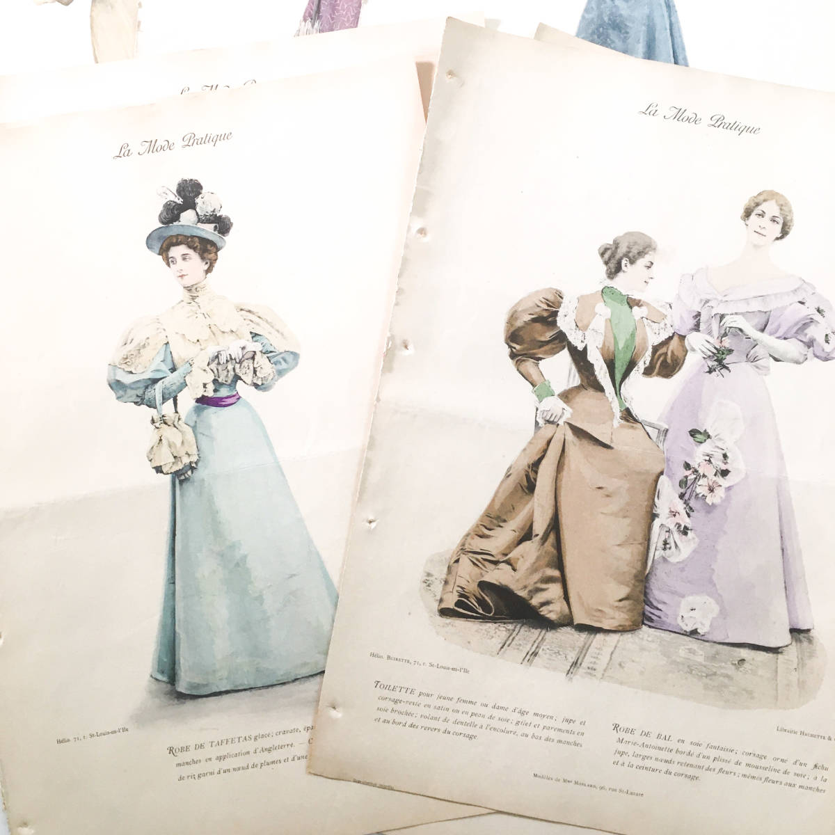 フランス アンティーク モード誌 1800年中期〜 ファッションプレート 7