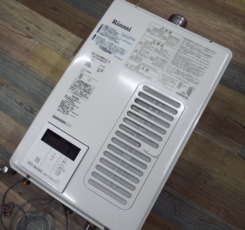 良品 Rinnai リンナイ ユッコ ガス給湯器 RUX-V1615SWFA 2021年製 LP
