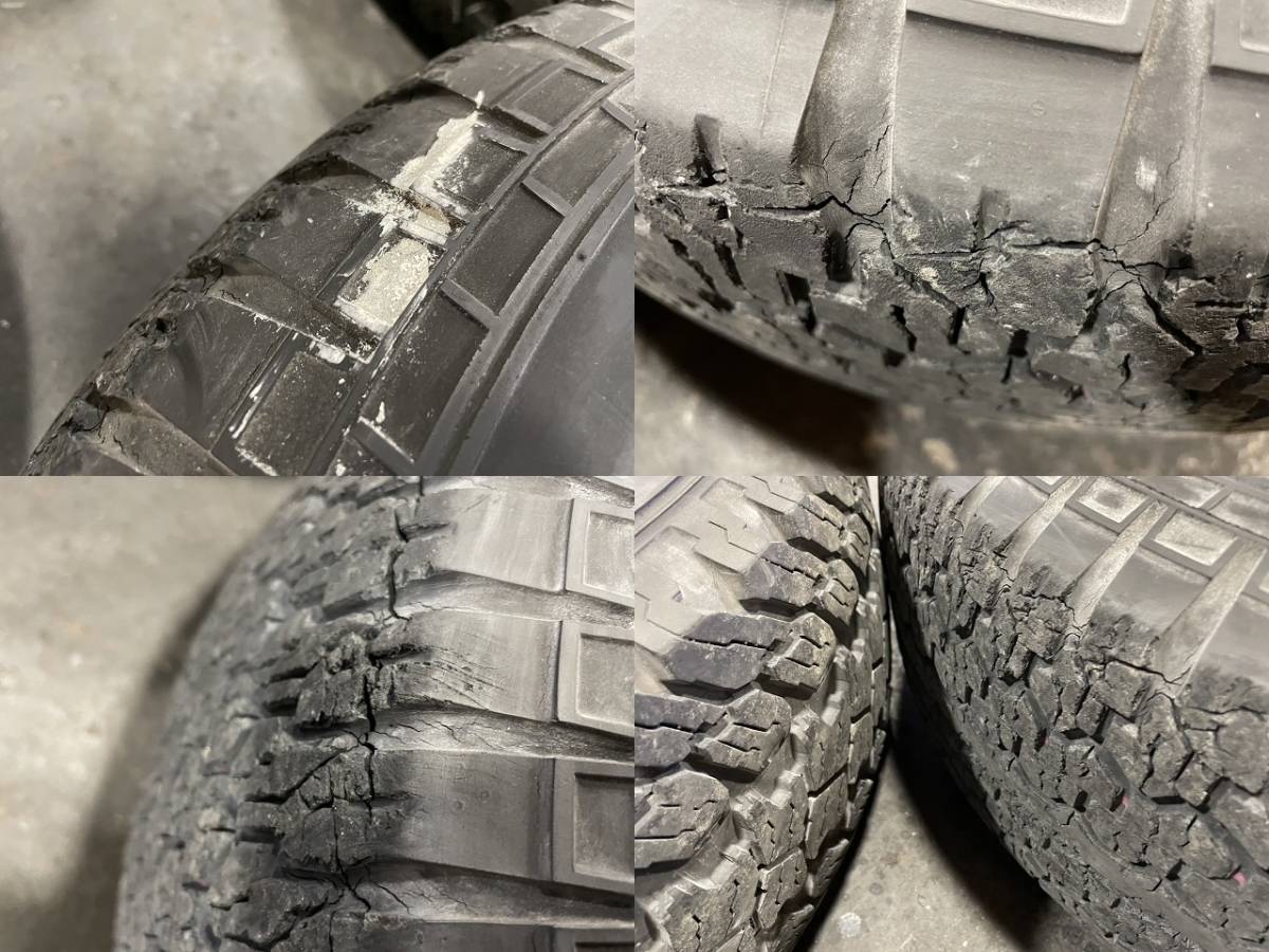 95プラド 純正ホイール タイヤ 中古4本 265/70R16 16×7.0J+15 TOYOTA 