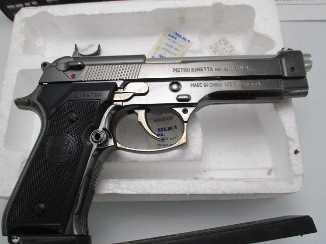 レトロ ガスライター ピストルライター 92FS CAL.9 U.S.9㎜ M9-P 新品 