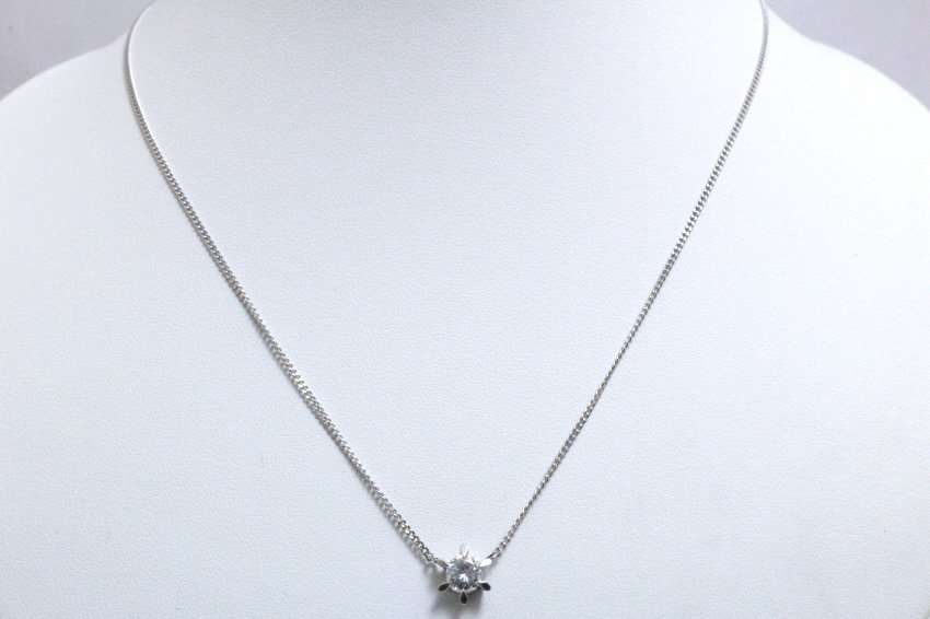 Shimoe]最落無し！1円～PT900/PT850 0．53ct 天然